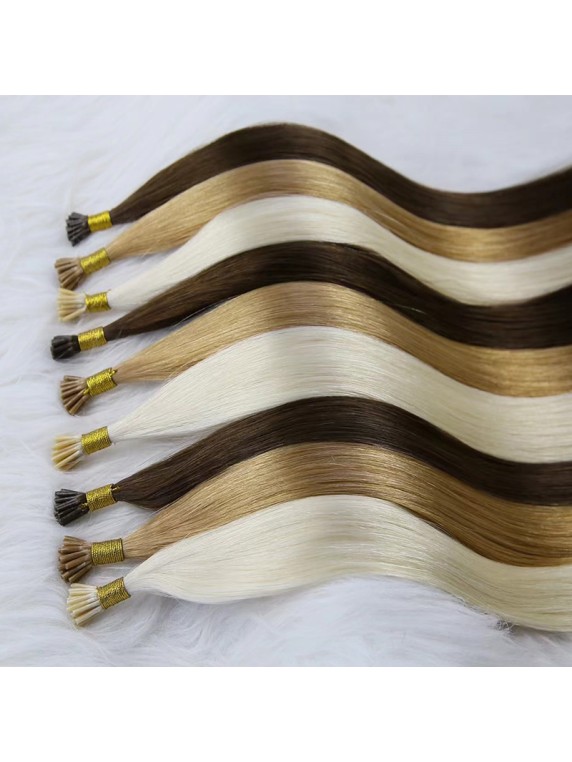 I U V Flat tips hair extensions 