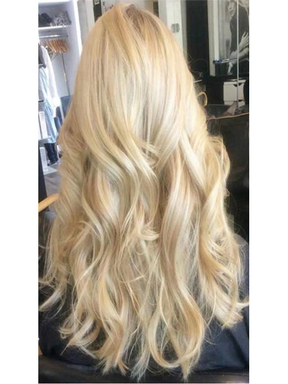 6D hair extension-blond#60